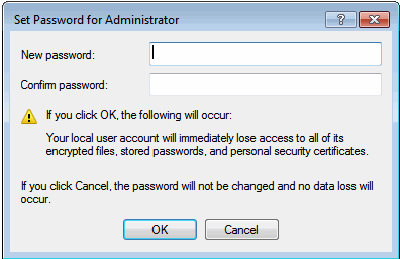 set password for administrator